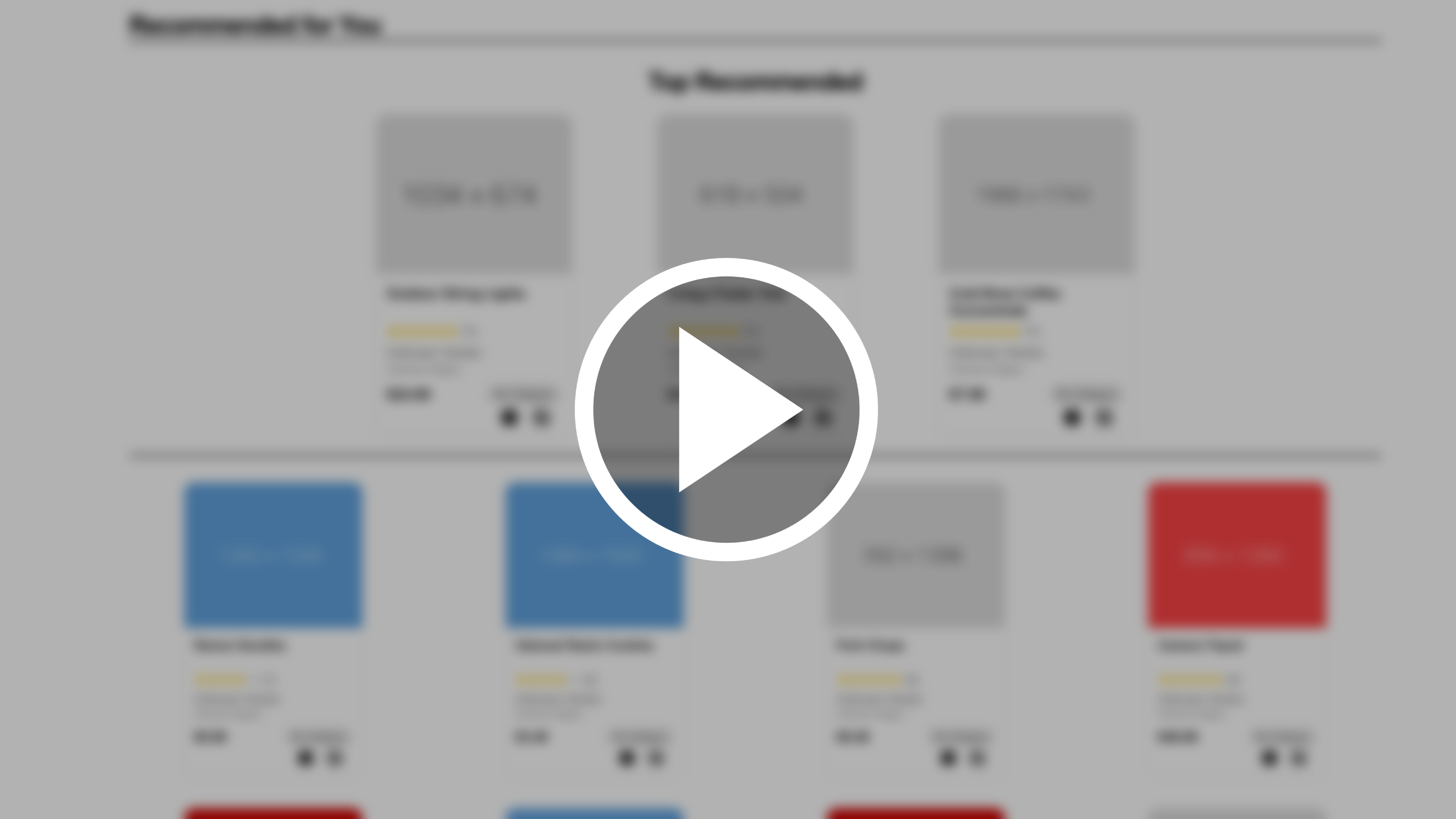 Recommendations System Demo Video